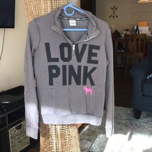 PINK zip sweater